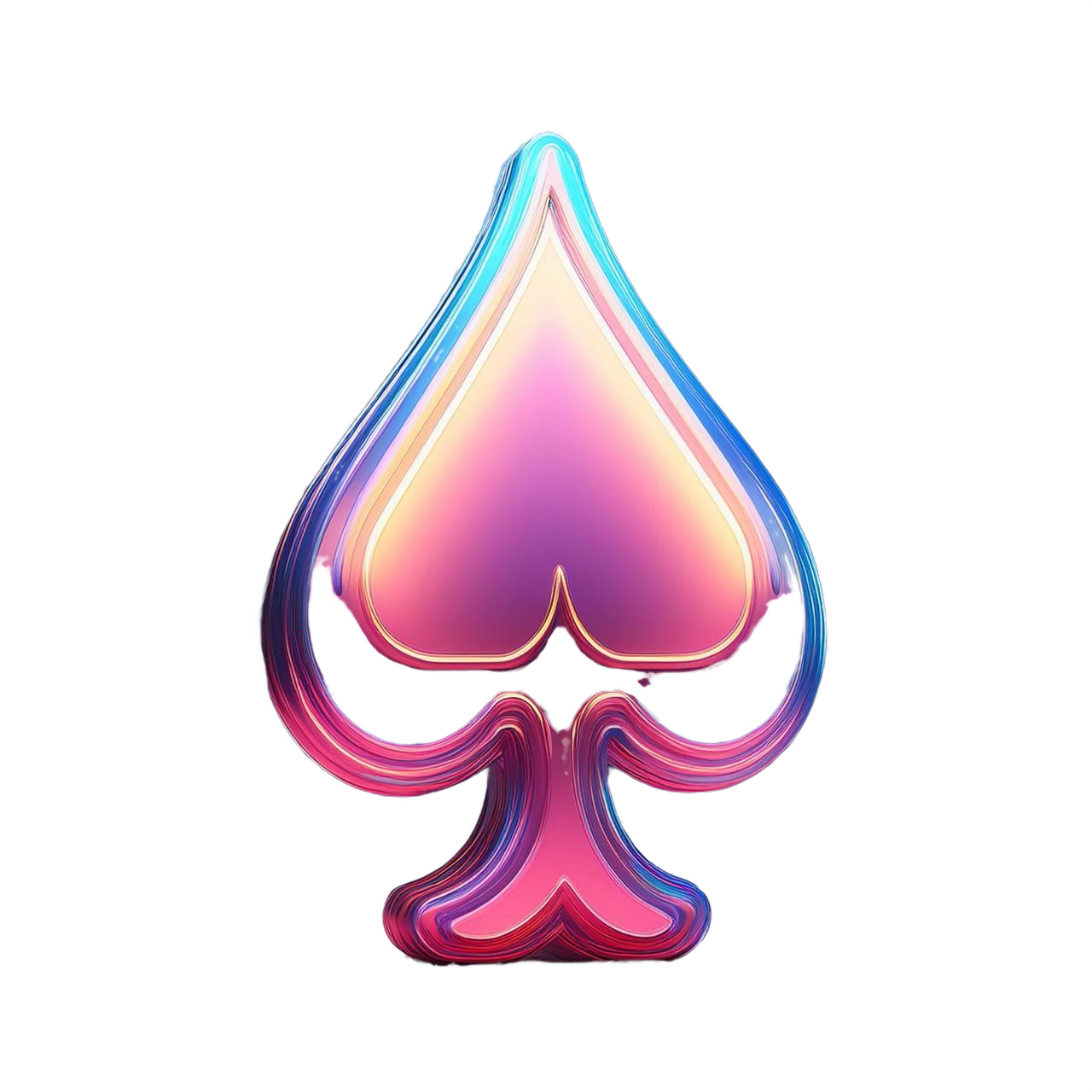 Colorful three-dimensional heart-shaped slot symbol with a decorative design